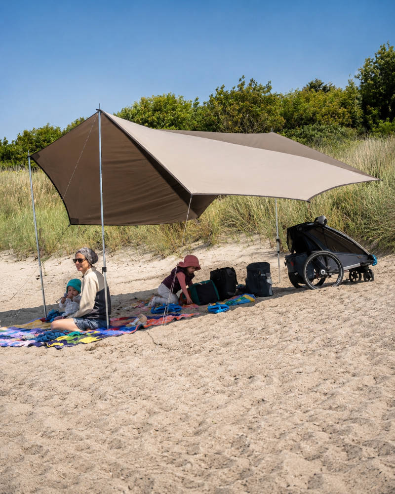 outwell-louisiana-tarp-tc-test-7 Outwell Louisiana TC Tarp als Sonnenschutz am Strand